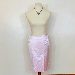 Bebe Satin Pencil Skirt